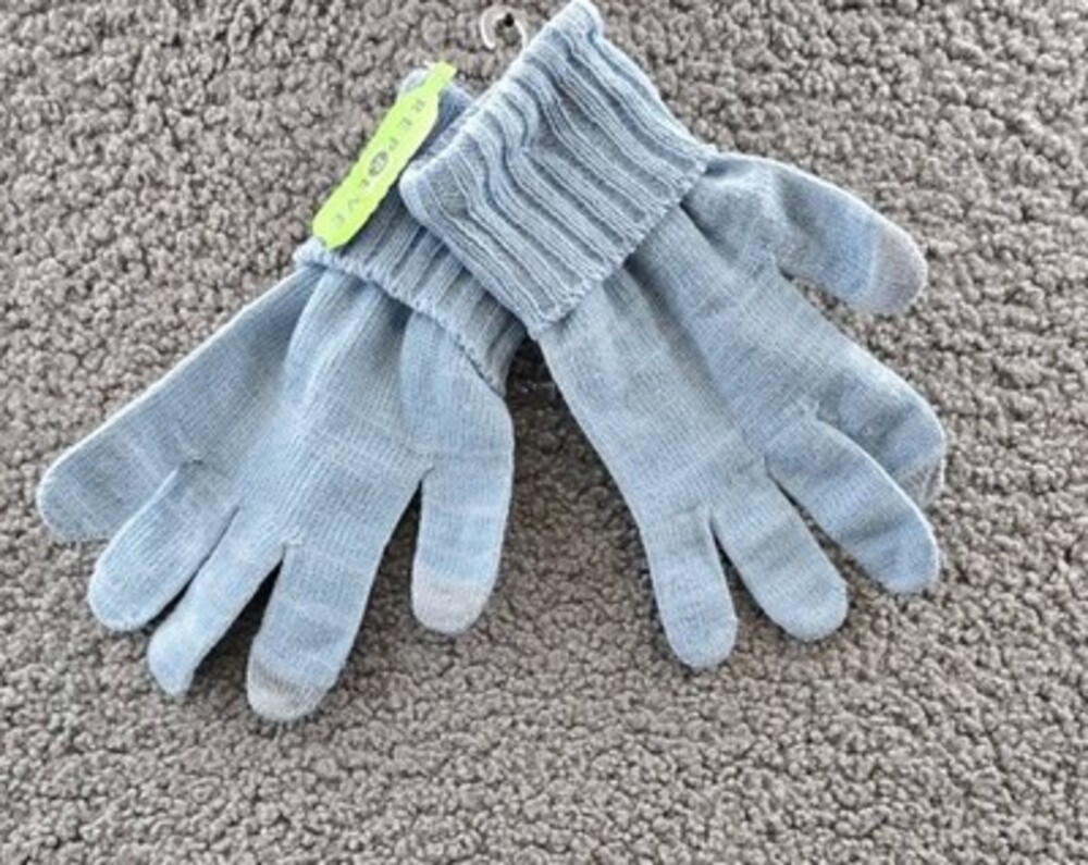Style & Co Shine Touchscreen Tech Tip Gloves Women's One Size Blue